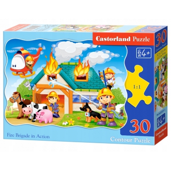 Puzzle 30 elementów STRAŻACY W AKCJI Castor 4+