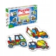 Pierwsze puzzle 6w1 MASZYNY BUDOWLANE Baby 2+