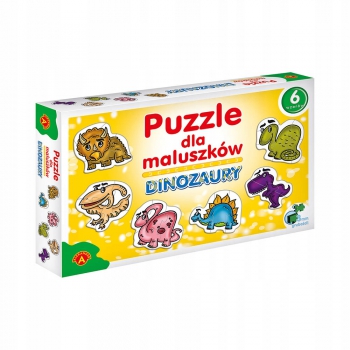 Moje pierwsze puzzle 6w1 DINOZAURY Baby 2+