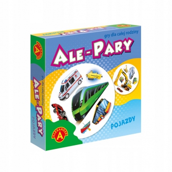 ALE PARY POJAZDY Gra karciana znajdź parę logiczna