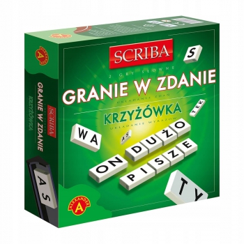 Gra SCRIBA słowna GRANIE W ZDANIE 2w1 literaki