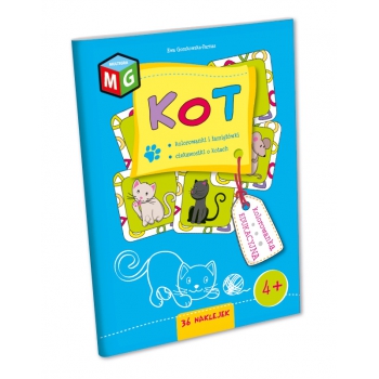 Kolorowanka KOT kolorowanki zeszyt edu + NAKLEJKI