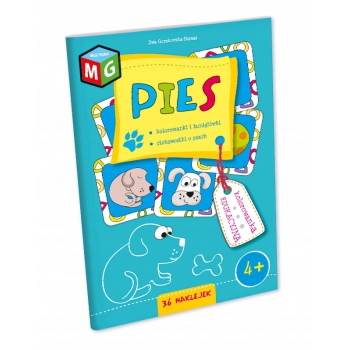 Kolorowanka PIES kolorowanki zeszyt edu + NAKLEJKI