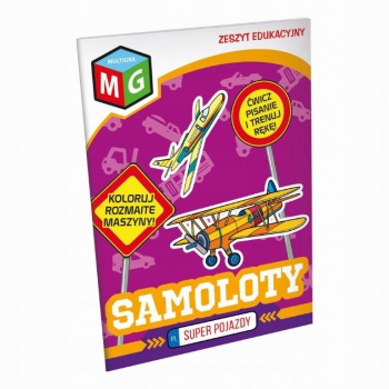 Kolorowanka SAMOLOTY zeszyt edukacyjny kolorowanki