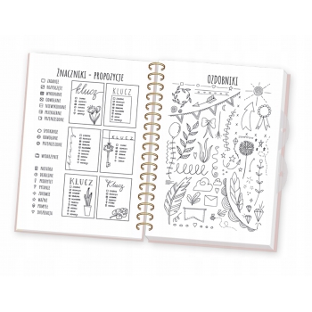 Notes planer organizer do Bullet Journal A5 BIRDS