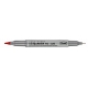 Pisak marker dwustronny CZERWONY do CD TO-320