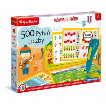 Mówiące pióro Clementoni 500 pytań LICZBY nauka