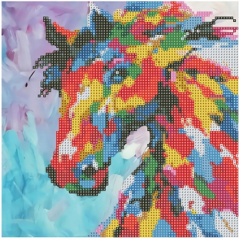 ZESTAW Mozaika diamentowa haft diamentowy KOŃ 30