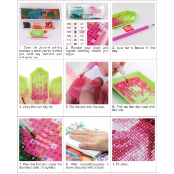 ZESTAW Mozaika diamentowa haft diamentowy MOTYL 40