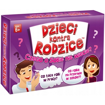 Gra Dzieci kontra rodzice Czego o sobie nie wiecie