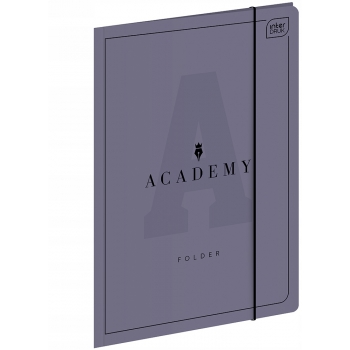 Teczka z gumką A4+ lakierowana szkolna ACADEMY