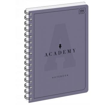 Kołozeszyt ACADEMY B5 100 KRATKA miękka okł. 90g