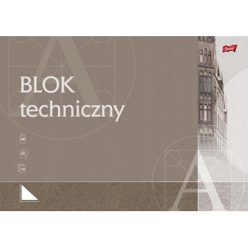 Blok techniczny A3 białe kartki 10k 190g Majewski