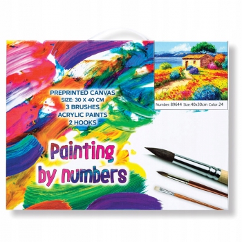 Obraz do MALOWANIA PO NUMERACH WIOSKA 30X40 zestaw