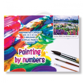 Obraz do MALOWANIA PO NUMERACH GÓRY 30X40 zestaw