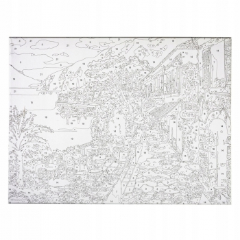 Obraz do MALOWANIA PO NUMERACH GÓRY 30X40 zestaw