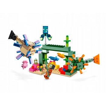 Klocki LEGO Minecraft WALKA ZE STRAŻNIKAMI 21180