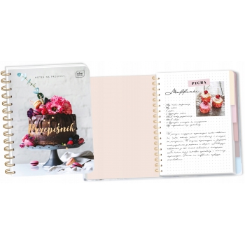 PRZEPIŚNIK ZESZYT NOTES DO PRZEPISÓW A5 CAKE