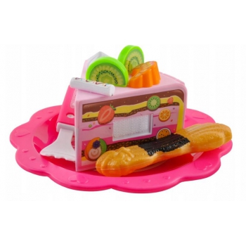 Zestaw TORT URODZINOWY zabawkowy kuchnia 80 el