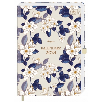 Kalendarz terminarz książkowy A5 2024 DZIENNY BLOM