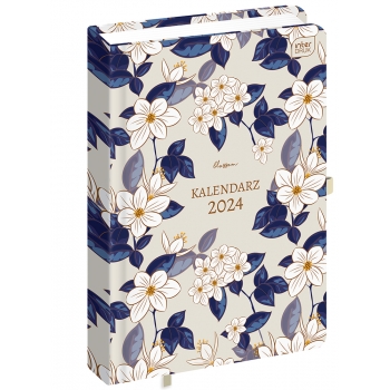 Kalendarz terminarz książkowy A5 2024 DZIENNY BLOM