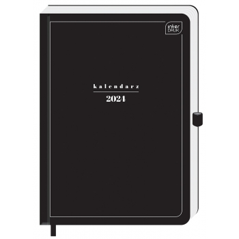 Kalendarz terminarz książkowy A5 2024 DZIENNY BLAC