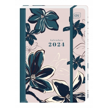 Kalendarz terminarz tygodniowy B6 2024 FLOWERS