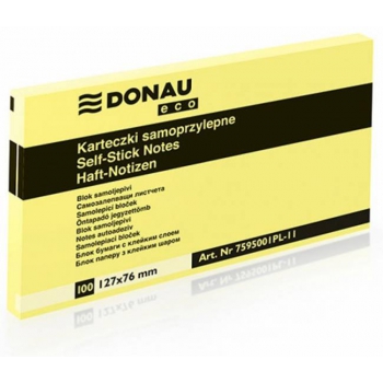 Karteczki samoprzylepne bloczek notes 76x127 Donau
