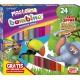 Plastelina BAMBINO szkolna 24 KOL + MATA GRATIS