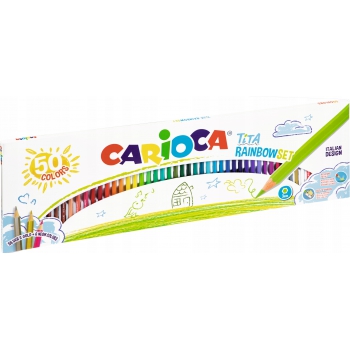 Kredki ołówkowe TITA 50 kolorów CARIOCA zestaw