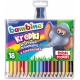 BAMBINO Kredki jumbo w drewnie GRUBE 18 kol + temp