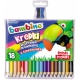 BAMBINO Kredki jumbo w drewnie GRUBE 18 kol + temp