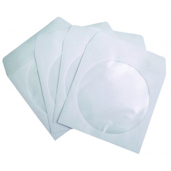 Koperty koperta na płyty CD/DVD z oknem 50 szt