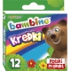 BAMBINO Kredki szkolne świecowe 12 kol woskowe