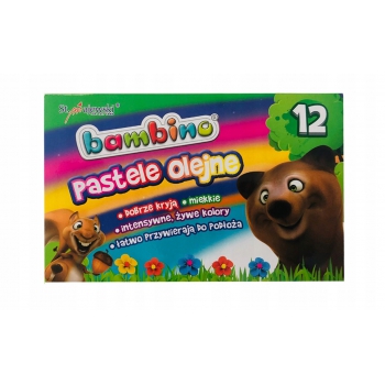 Pastele olejne BAMBINO kredki pastelowe 12 kolorów