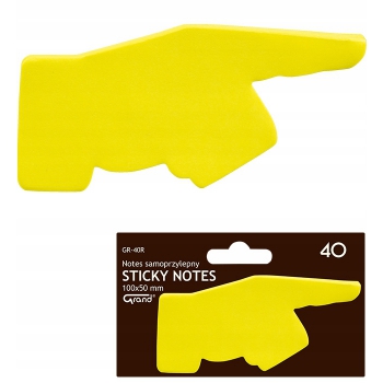 Karteczki samoprzylepne bloczek notes 100x75 ręka