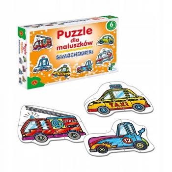 Moje pierwsze puzzle SAMOCHODZIKI Baby 2+ Maluszka