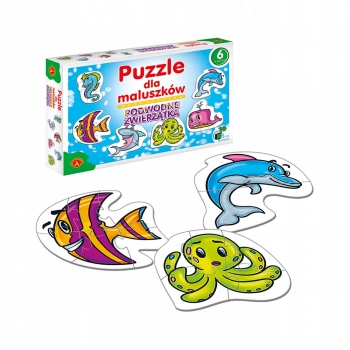 Pierwsze puzzle WODNE ZWIERZĄTKA Baby 2+ Maluszka