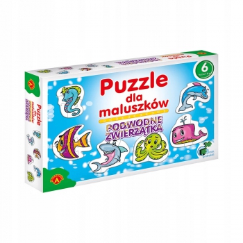 Pierwsze puzzle WODNE ZWIERZĄTKA Baby 2+ Maluszka