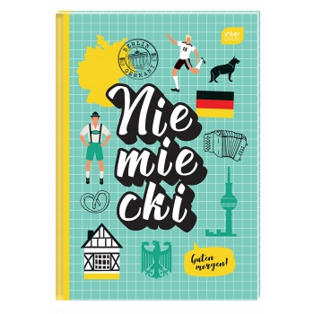 Brulion J. NIEMIECKI A5 80k zeszyt TWARDA OKŁADKA