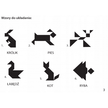 TANGRAM Gra logiczna układanka klocki Alexander