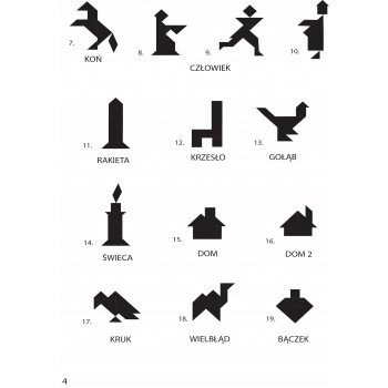 TANGRAM Gra logiczna układanka klocki Alexander