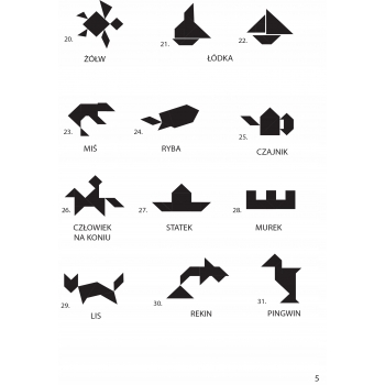 TANGRAM Gra logiczna układanka klocki Alexander
