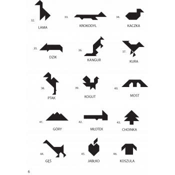 TANGRAM Gra logiczna układanka klocki Alexander