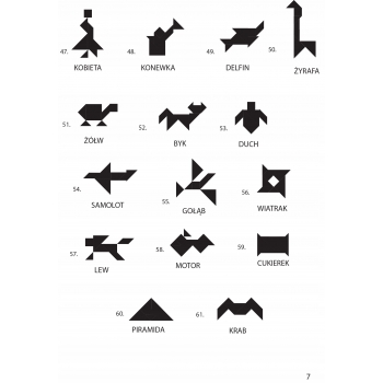 TANGRAM Gra logiczna układanka klocki Alexander