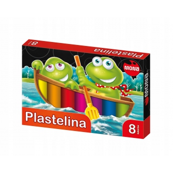 Plastelina MONA 8 kolorów szkolna nietoksyczna