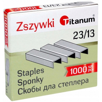 Zszywki 23/13 op. 1000 do zszywacza do 90 kartek