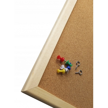 Tablica korkowa w drewnianej ramie 60x45 cm 45x60