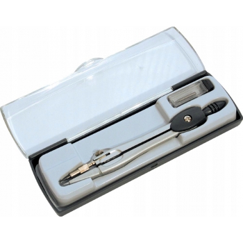 Cyrkiel szkolny metalowy w etui BD-13