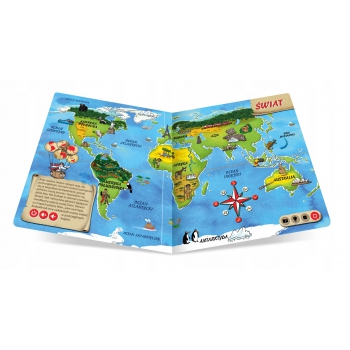 Czytaj z Albikiem mówiąca książka ATLAS ŚWIATA